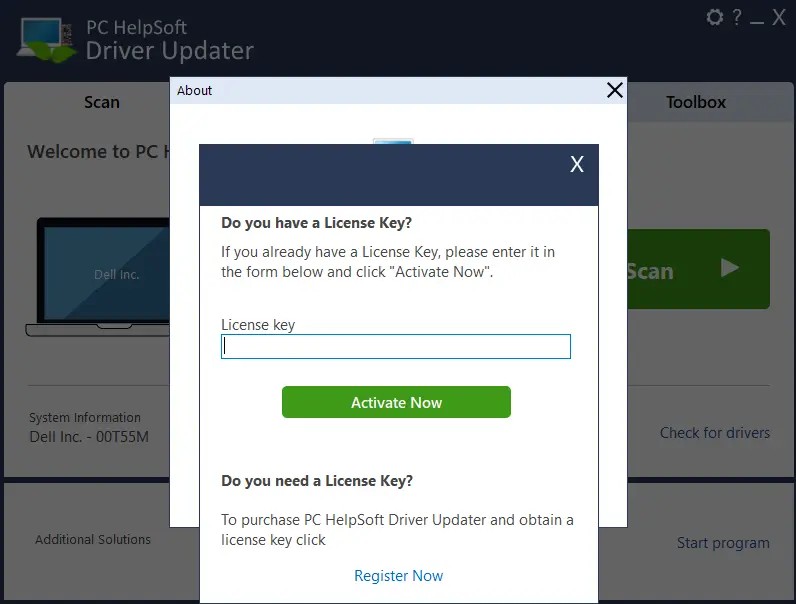 PC HelpSoft Driver Updater License Key Activation Method Image
