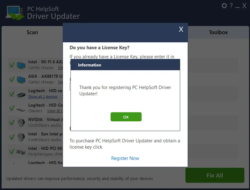 PC HelpSoft Driver Updater License Key Activation Method Image