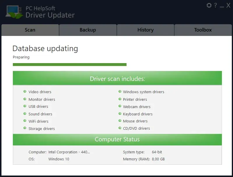 PC HelpSoft Driver Updater License Key Interface Image